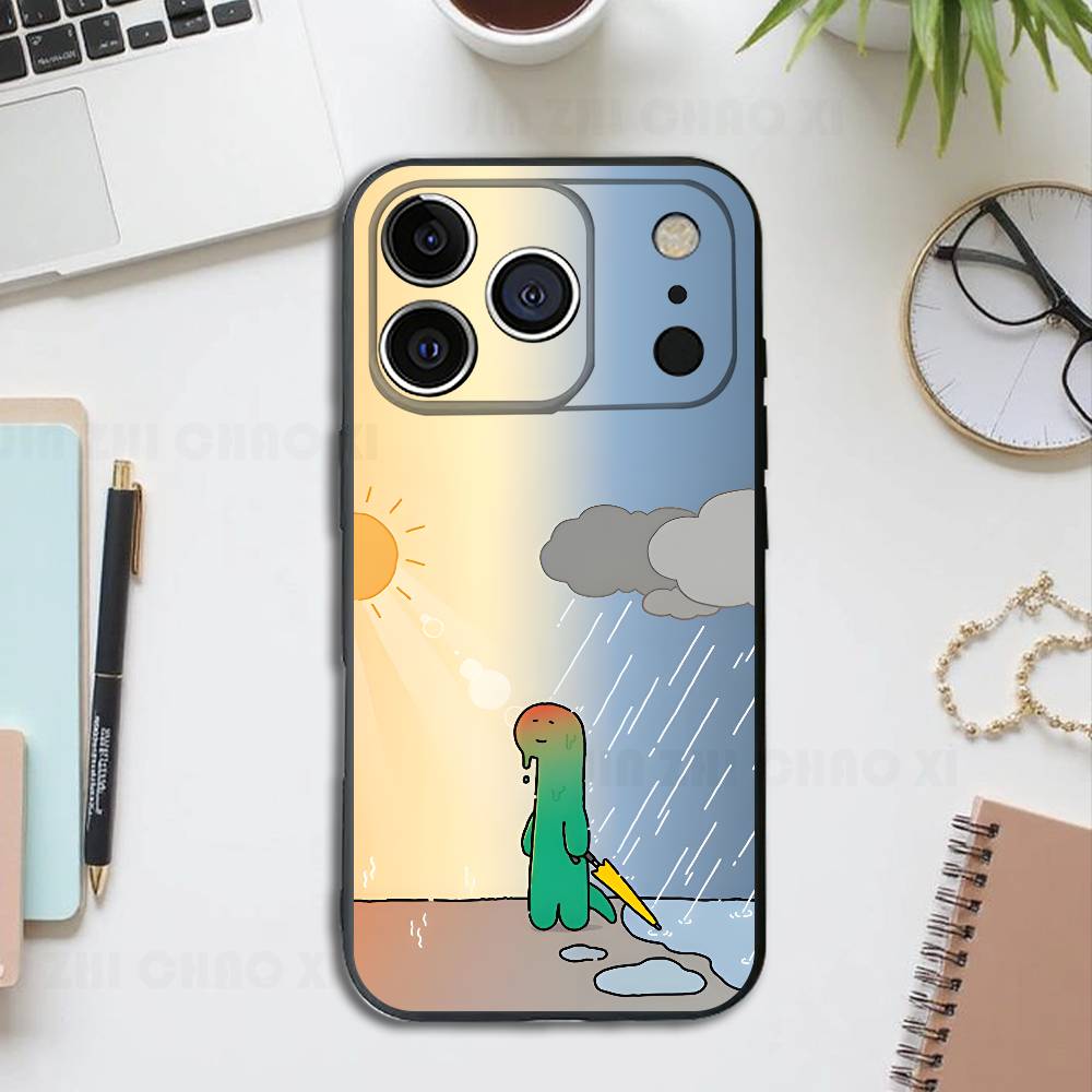

J-OGUMANSs Silicone Phone Case For IPhone 17 16 15 14 13 12 11 X XS Plus Pro Max Shockproof Soft Cover iPhone13PROMAX