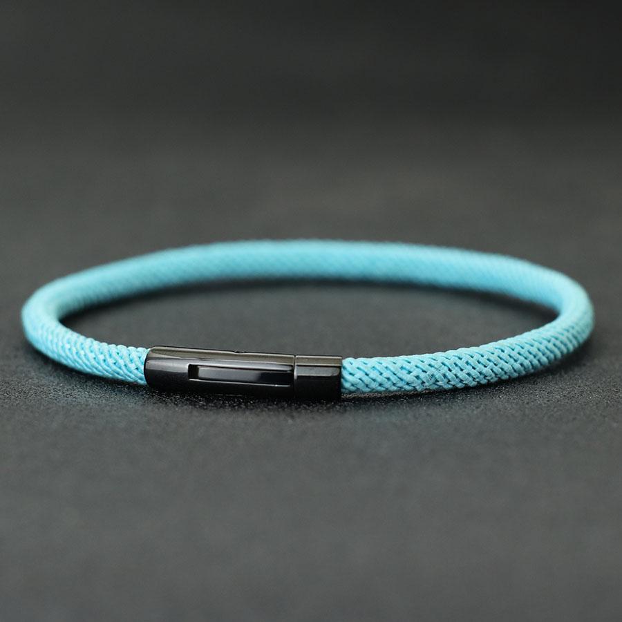 Minimalist Elegance Rope Bracelet Men Grade A 4mm Thread Braslet Homme Stainless Steel Buckle Pulseiras Masculina Armband Herren