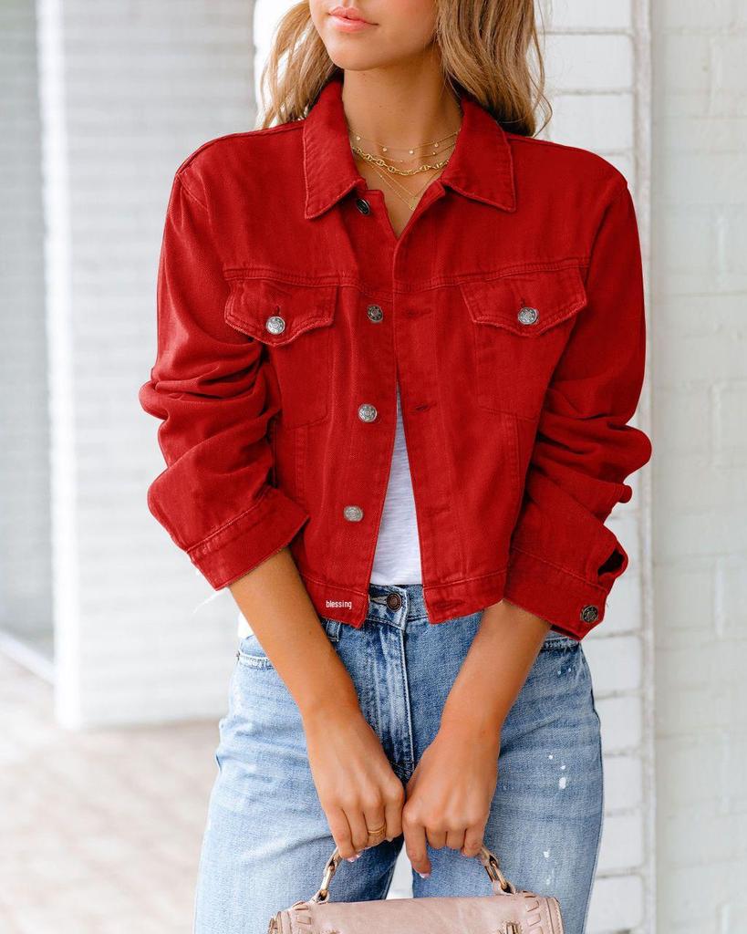2026 Spring/Summer Women's Long-Sleeve Denim Jacket