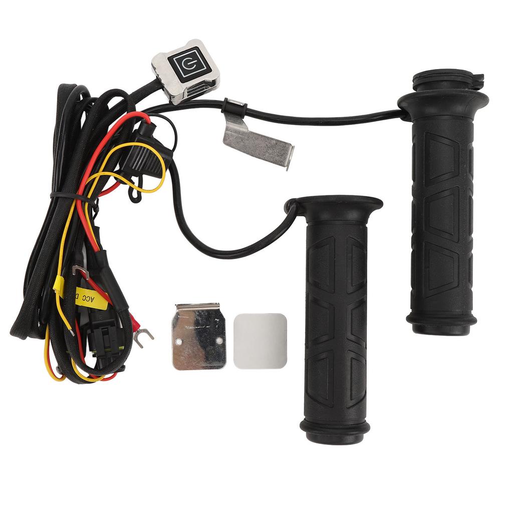 12V Motorrad Heizgriff Gummi 6 Temperaturstufen Memory-Funktion ACC Steuerung Elektrisch