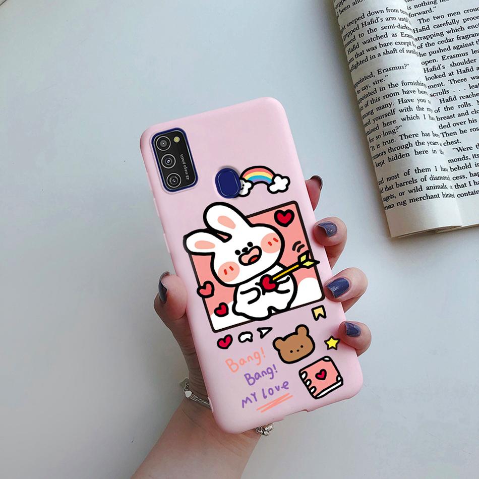 Cute Cartoon Case For Samsung Galaxy M51 M31 M21 M31S M21S M30S Case Candy Colorful Anime Painting TPU Silicone Cover Case Funda