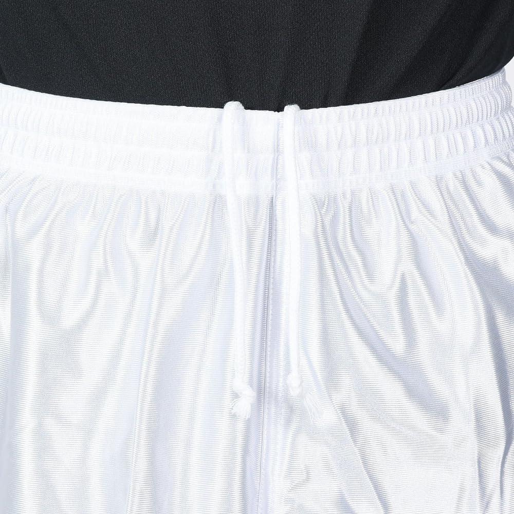 Mizuno Soccer Field Glossy Slim Game and Practice P2MB8021 Size L Men's Pants, Fabric, Fit, Wear, 01, White,