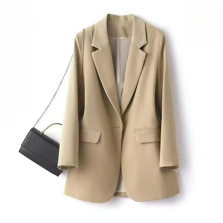 Small Suit Jacket Women Autumn Small Design Sense Split Ginger Suit Jacket Women