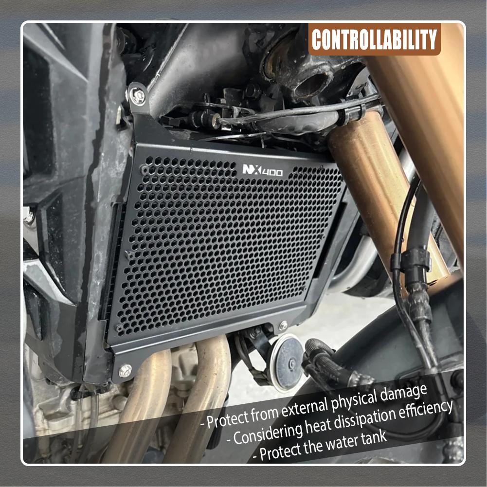 For HODNA NX500/NX400 2023 2024 2025 Motorcycle Accessories Radiator Grill NX 400 500 Guard Cover Protector Protection NX-400