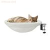 Cat Desk Bed Desk Cat Perch Comfortable Soft Round Desktop Cat Bed Table Mount Cat's Nest With Pet Mat Office Work Deskcat Bed