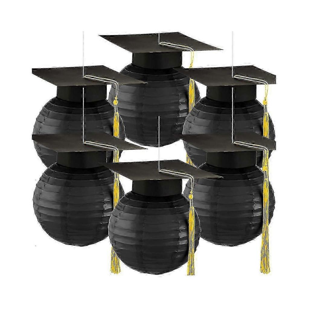 Graduation Cap Hanging Paper Lanterns Grad Cap Paper Lanterns Graduation Lanterns With Black Grad H