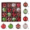 Holiday Ornament Assortment PVC Hanging Tree Trim for Christmas Indoor Display and Seasonal Room Styling for Tree Use