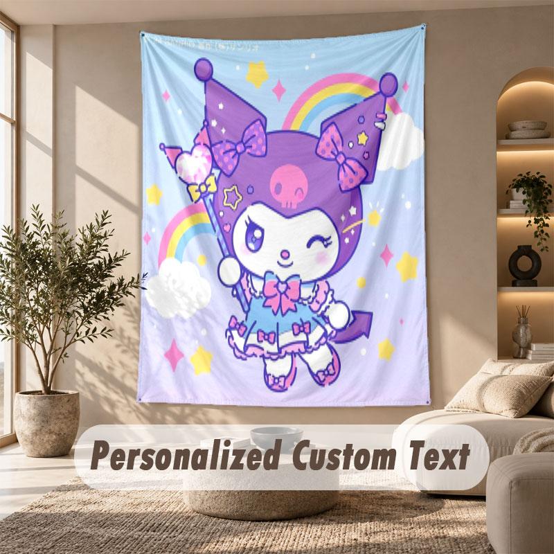 Wall Hanging Tapestry Art Cloth Bedroom Room Background DecorKuromi