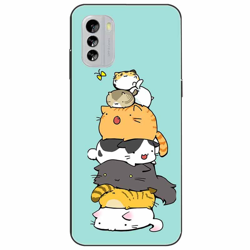 For Nokia G21 Case G11 Capa Silicone Cool Cats Tiger TPU Bumper Protector Soft Black Covers for Nokia G 11 NokiaG21 G 21 Fashion