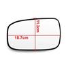 Compatible Replacement Heated Reflective Rearview Mirror Glass for 2003-2007 Honda Accord