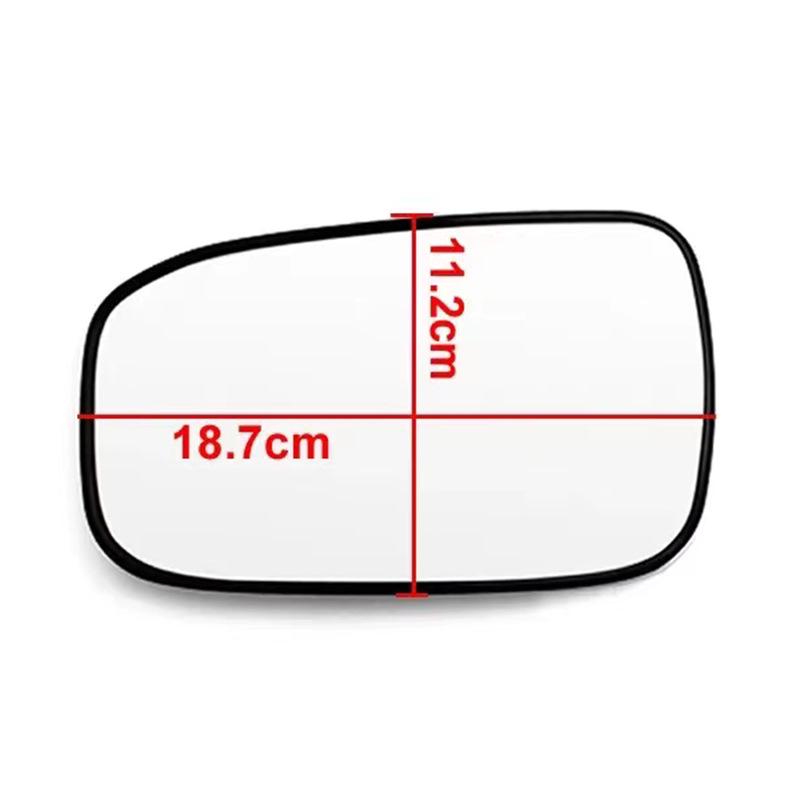 Compatible Replacement Heated Reflective Rearview Mirror Glass for 2003-2007 Honda Accord