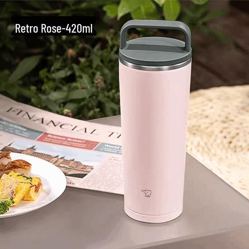 Zojirushi SX-JA40 Stainless Steel Wide Mouth Insulated Travel Mug, 420ml