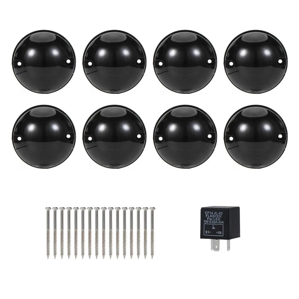 

Для Land Rover Defender 90 110 Дымчатые линзы Стоп-сигналы Указатели поворота Габаритный огонь Боковой габаритный фонарь Задний светодиодный 73 мм