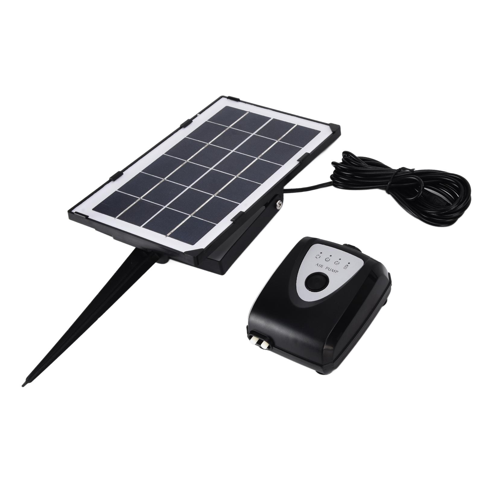 

Сонячний кисневий насос Аераційний насос із заземленням низького тиску з кисневою трубкою та повітряним бульбашковим каменем