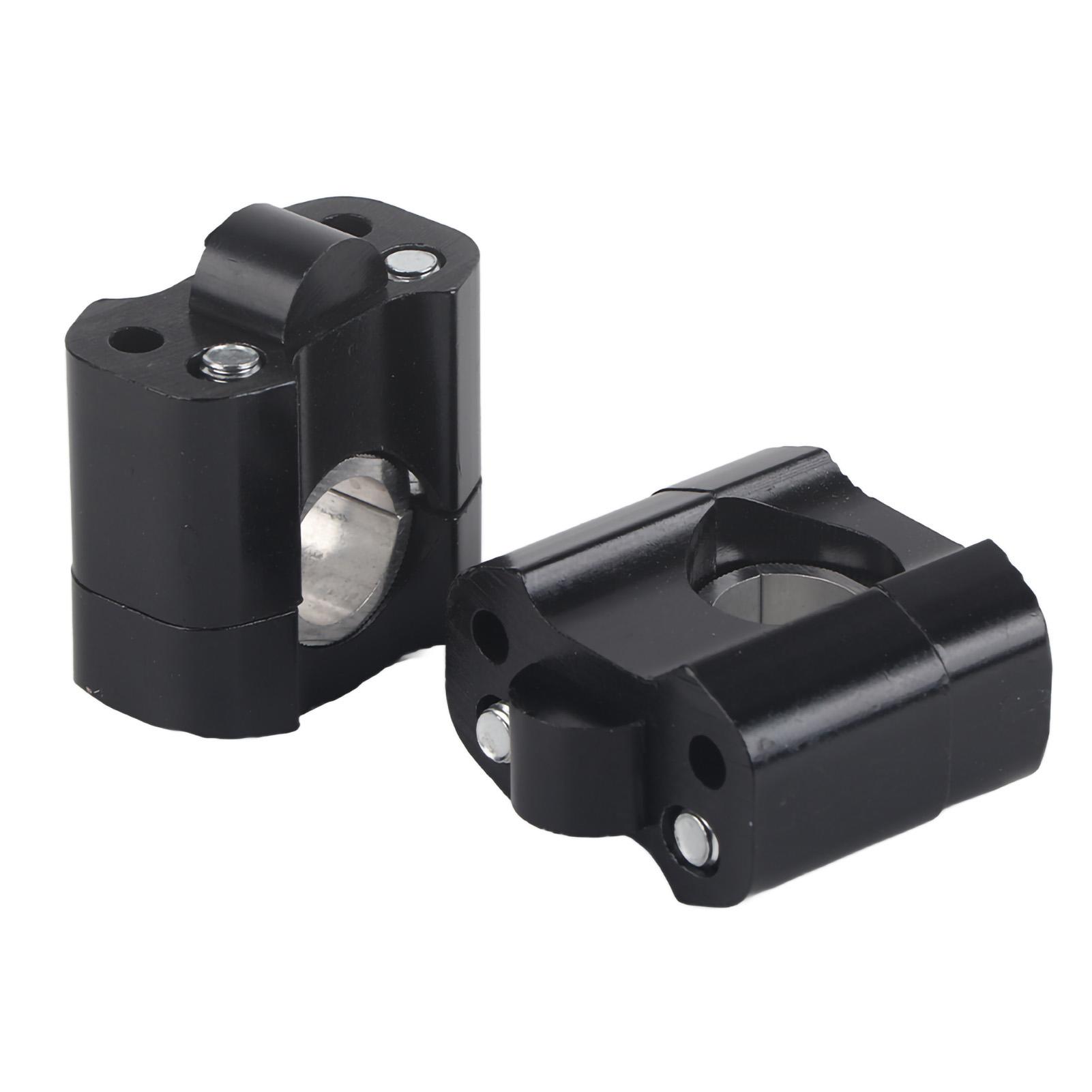Motorcycle Handlebar Clamps Motorcycle Riser Aluminum Alloy 28mm 1 1/8  Motorcycle Handlebar Handle Fat Bar Mount Clamps Riser чёрный