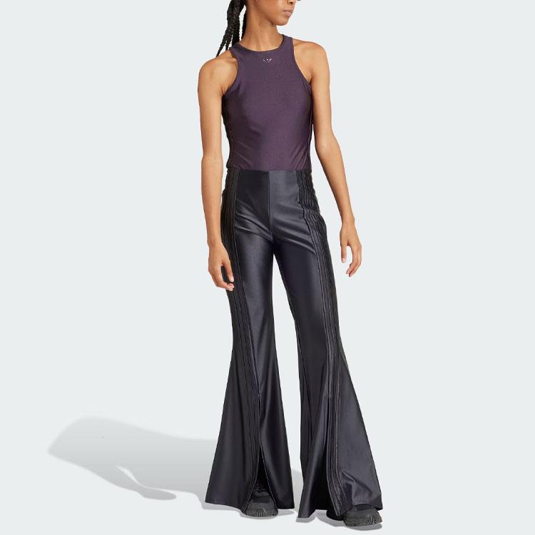 Adidas Originals Highlight Flared 3-Stripes Pants Women Pants Black IS0384