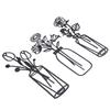 3Pcs Metal Vase Flowers Wall Art Elegant Prevent Rust Easy To Install Iron Flower Wall Art for