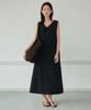 Wednesday Oasis For Woman V-Neck Layered Long Sleeveless Dress_Black(W26Ops01)
