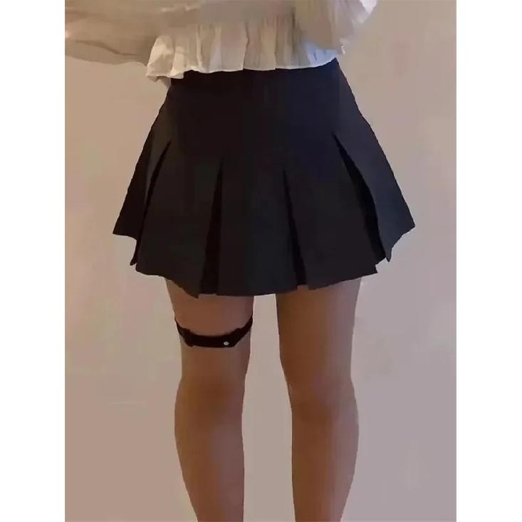 Gonna a pieghe vintage grigia da donna Minigonne a vita alta Kawaii Uniforme scolastica di moda coreana Harajuku Streetwear Primavera