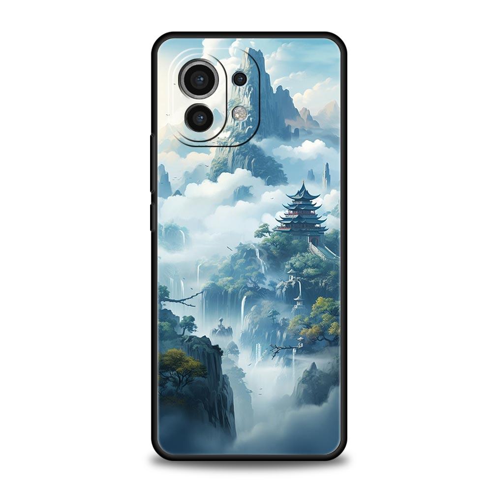 Phone Case For Xiaomi Mi 15 14 13 12 11 Lite 14T 13T 12T 11T Pro Poco X6 X5 M3 X3 Pro F5 F4 Cover Landscape Art