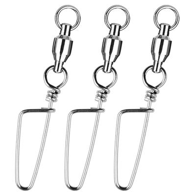 Atibin Fishing Swivels with Rolling Swivels for Mountain Stream Coast Rock 25 Pieces Snaps, Fishing, Jigging, Fishing, 140kg,