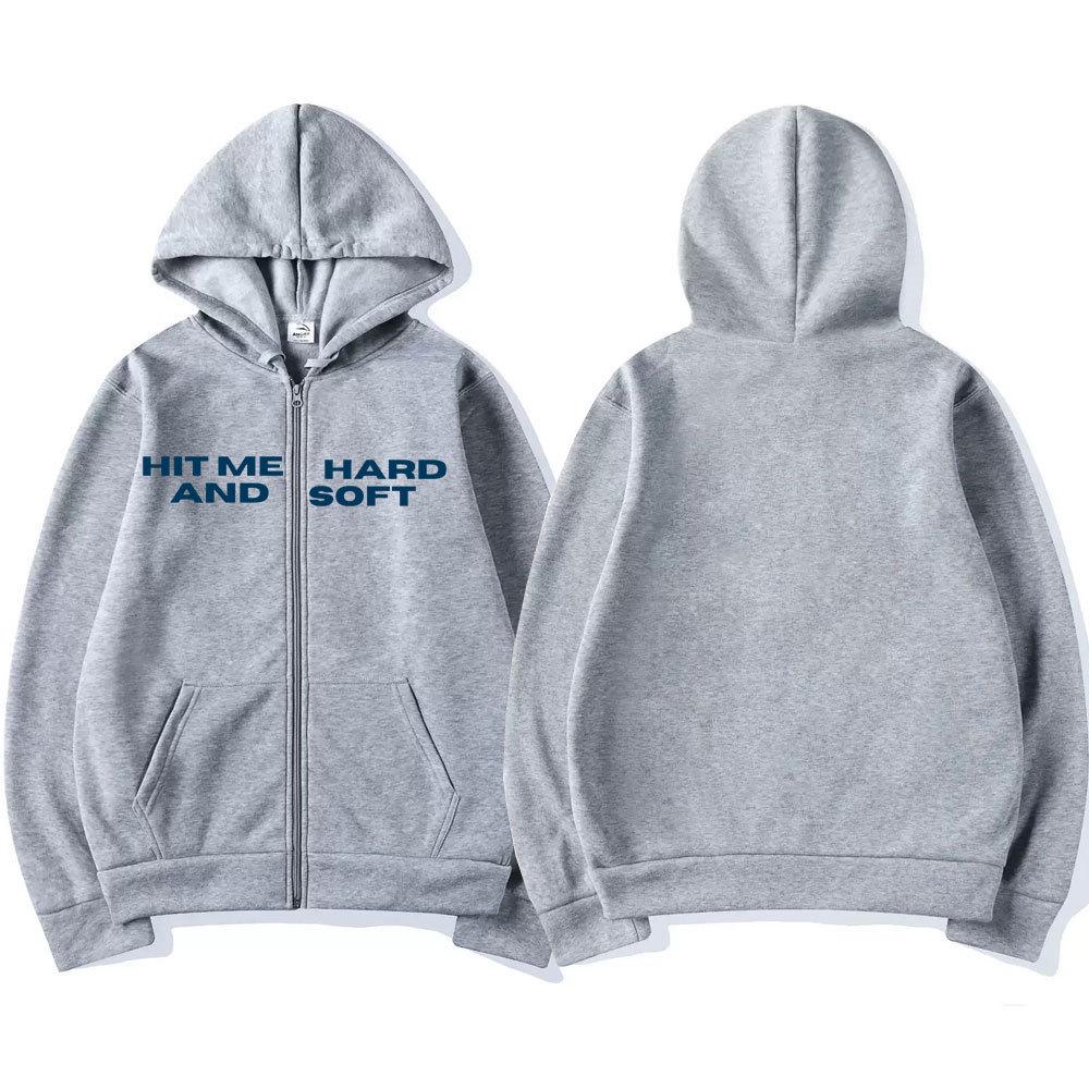 2025 Tour 'Hit Me Hard and Soft' Reißverschluss-Kapuzenpullover für Herren & Damen