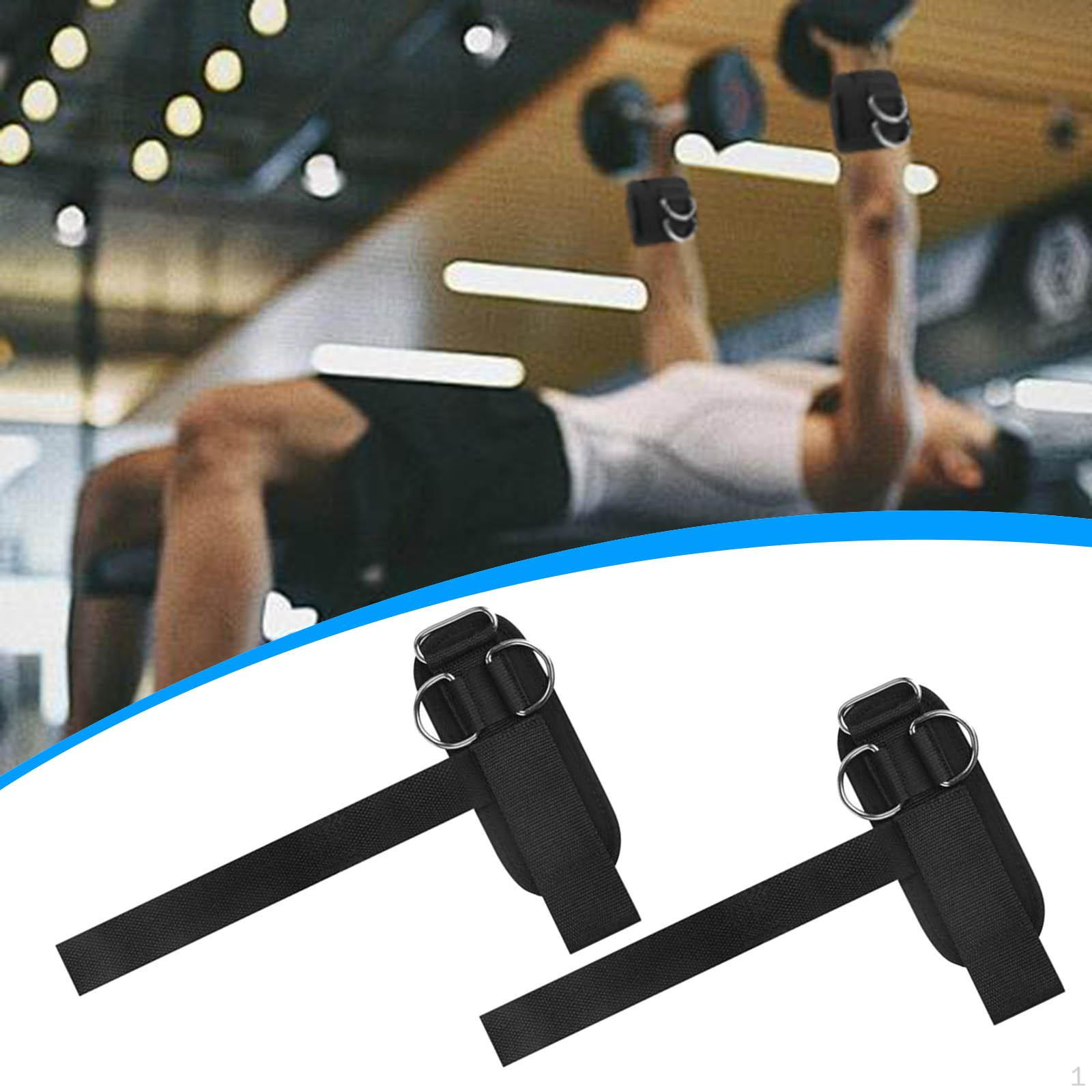 

2x Weight Lifting Straps Wrist Support Heavy Duty Adjustable Weightlifting Strap Wristband for