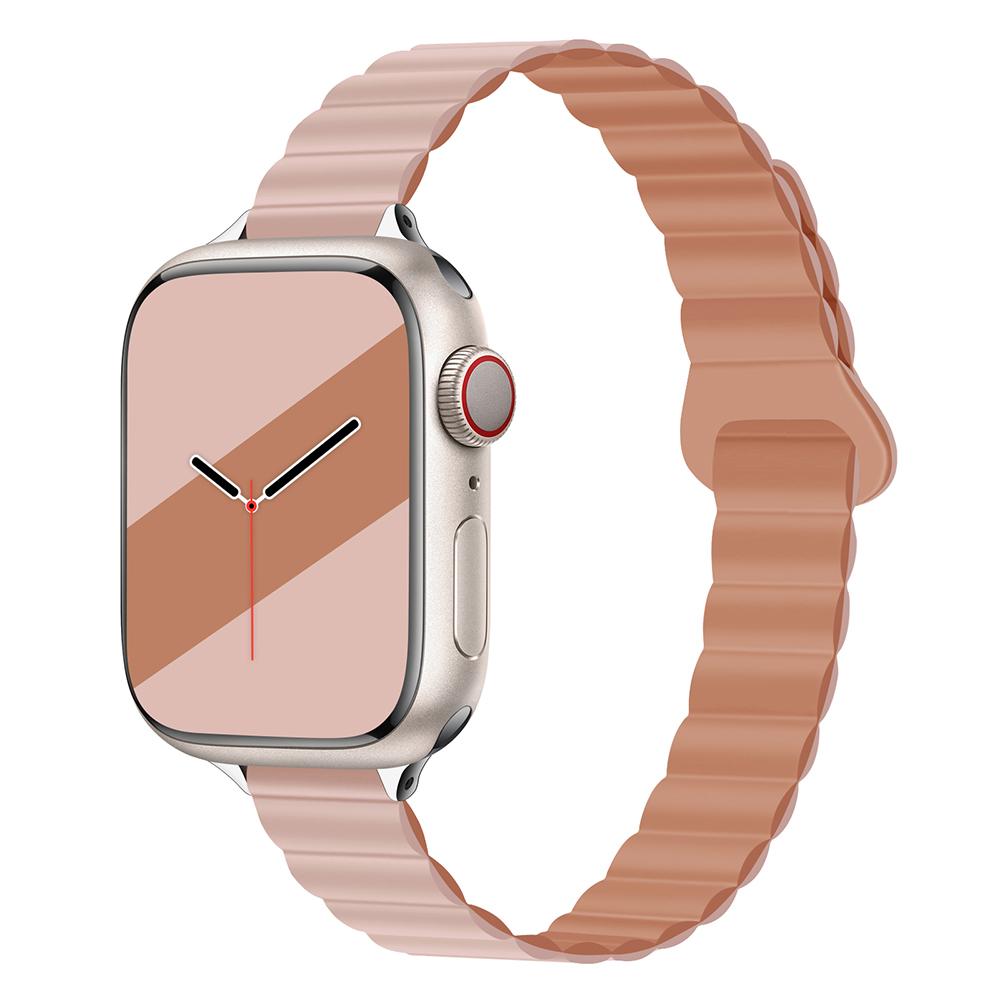 Damen Schlankes Silikonarmband Magnetarmband für Apple Watch S11 10 46/42mm 45mm 44 Schlanke Bänder 38mm 40mm 41 Armband iWatch SE 9 8 7 6