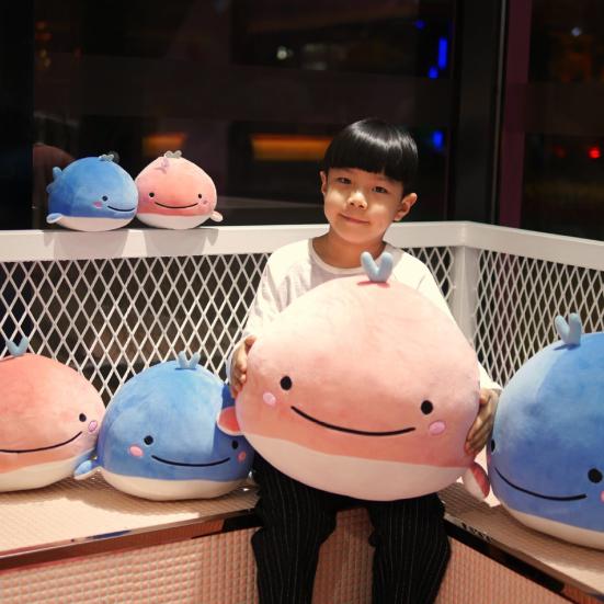 15/25/40cm Whale Plush Toy Lovely Sofa Ornament Soft Sleeping Accompany Plushies Stuffed