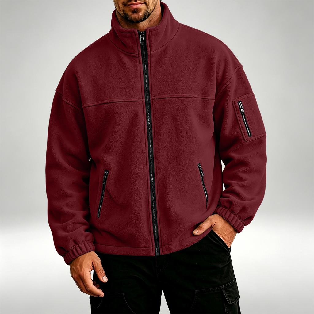 Men's Casual Hooded -Lined Jacket Color for Daily Wear