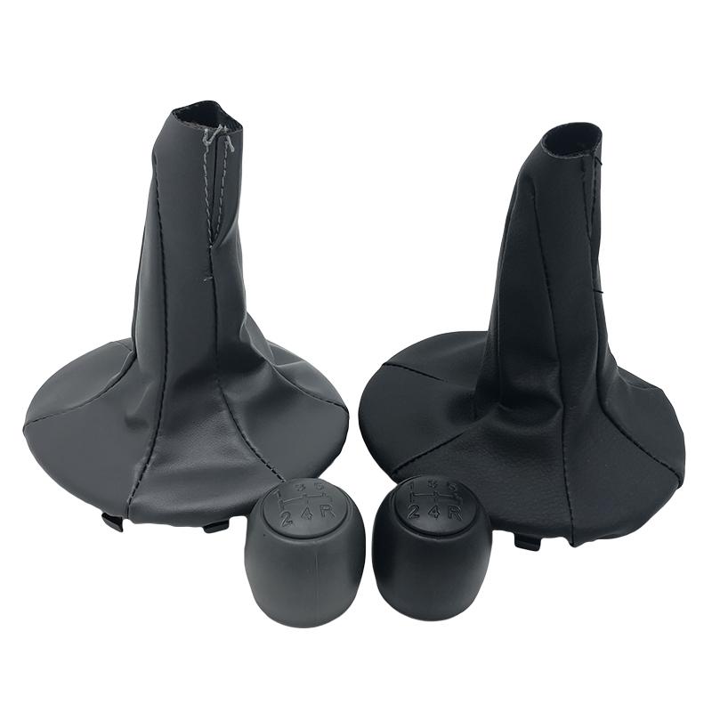 Gear Shift Knob Shifter Lever Stick Gaiter Boot Cover Cars Accessories For FIAT PANDA 500 500C 2004 -2013