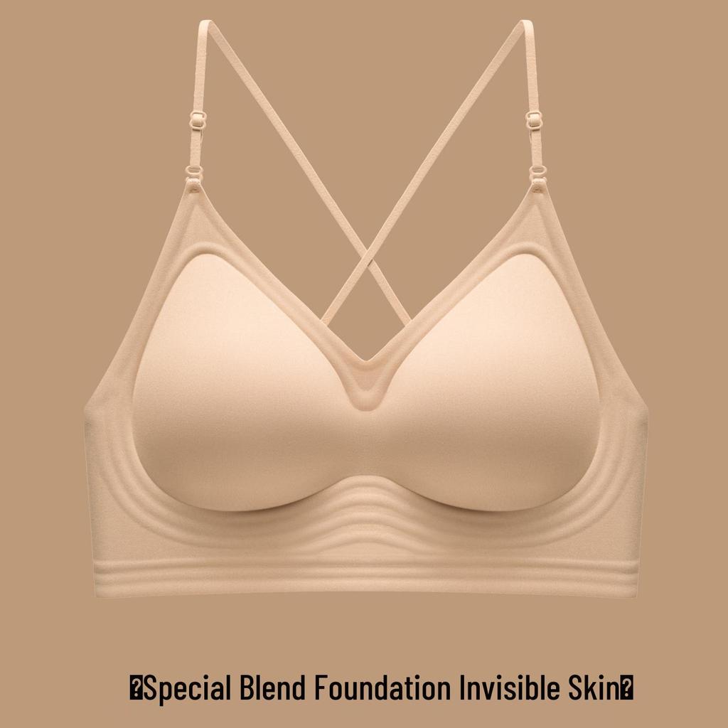 Seamless Backless U-Shaped Push-Up Bra with Thin Straps for Summer