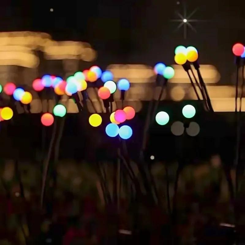 Christmas Decoration Solar Powered Firefly Lights Outdoor Waterproof Vibrant Garden Lights Upgraded for Wedding and Garden