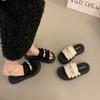 The New Popular Beautiful Cool Slippers Female Summer Wear Fairy Style Versatile with Skirt Thick-bottomed Beach Slippers