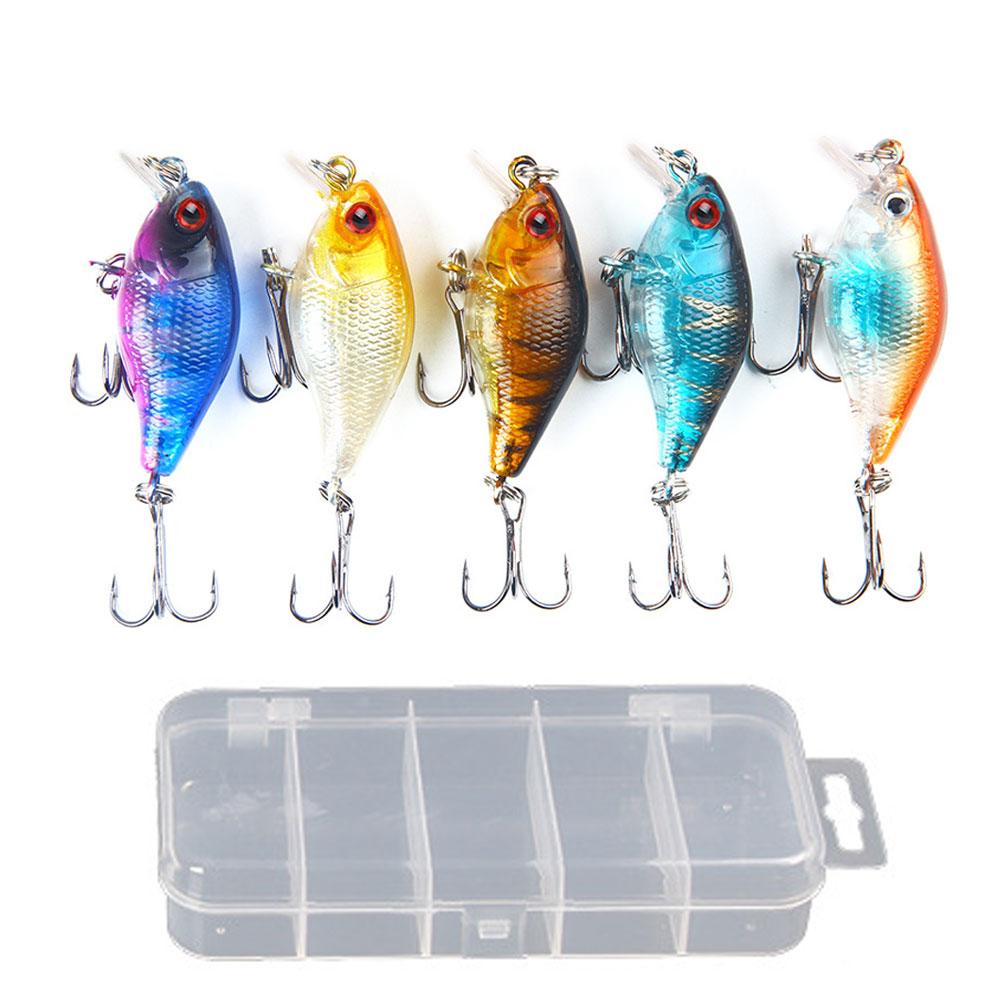 1set Lure Bait Rock Minnow Bait Vibrating Swing Bass Bionic Fish Bait Diving Bait Electroplated Lure Color Small Fish Lure
