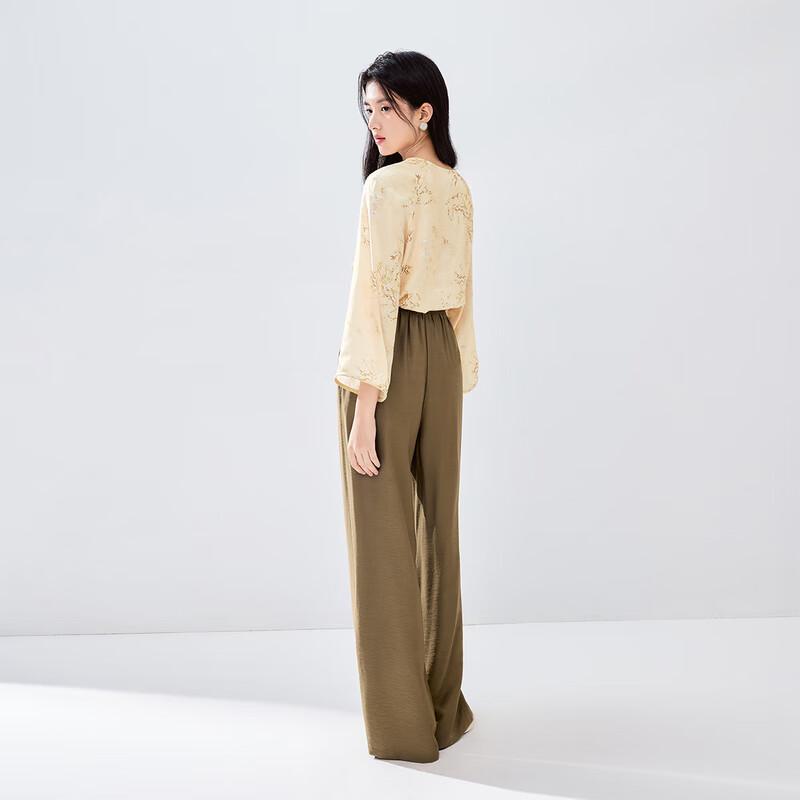 Qiu Shui Yi Ren Women's Straight Casual Pants