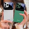 Hexagonal Grid Of Applesr For IPhone 16 Pro Max 15 Pro 14 13 12 Mini 11 XS Max XR 7 8 Plu SE 2022 Tempered Glass Phone Case