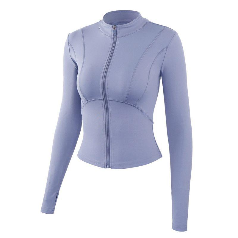 Nude Feel Stand-up Collar Slim Fit Slim Looking Women's Long-Sleeved Sports Jacket