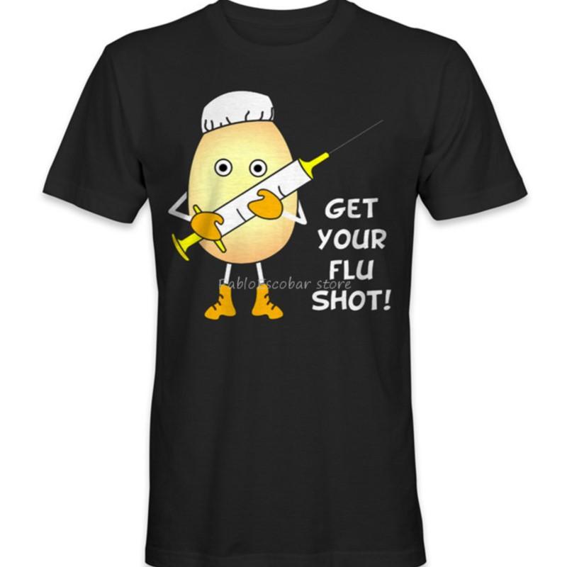 Come Get Your Flu Shot Tshirt Retro O Neck Tee Shirt New Fashion Design For Unisex Unisex Summer Tshirt Brand Tops