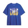 Cool Tea T Quick-Dry Cool Sports Leisure Top Letter Logo Round Neck Pullover Short Sleeve Drop Shoulder T-Shirt Men Tops Storm-Blue AHSU675-5