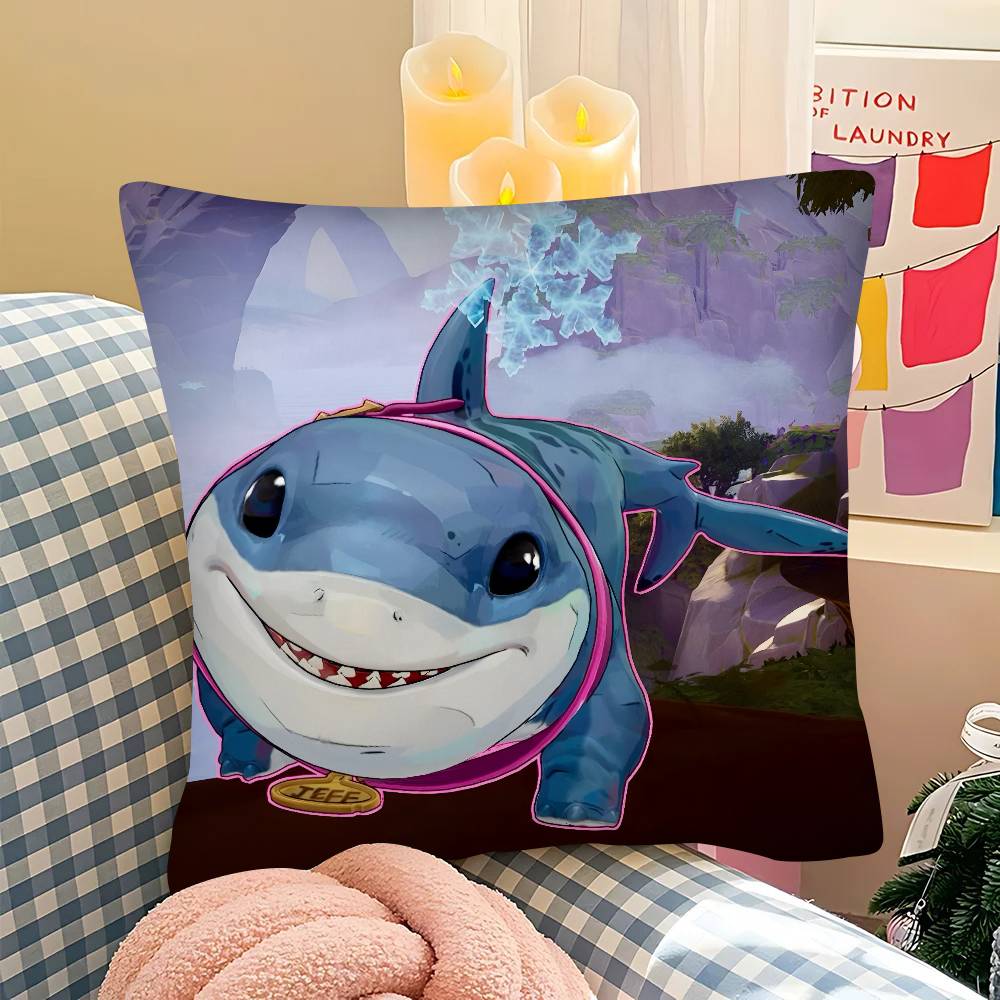 Pc JJeff The Land SShark Pillow Case Fashion Square Pillowcase Bedroom Sofa Room Ins Decoration Leisure