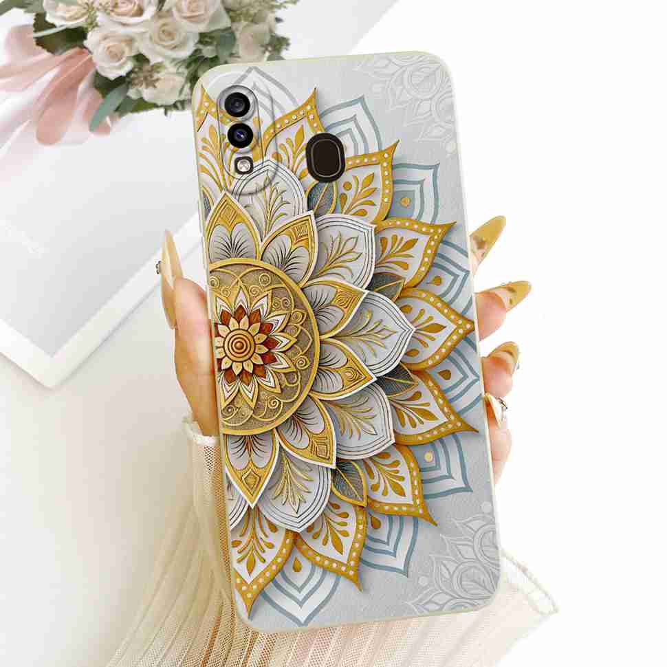 Flower Painted Cover For Samsung Galaxy A20s A20 A20e Luxury Girl Phone Cases For Samsung A20 A 20 s 20e A20s Soft Funda