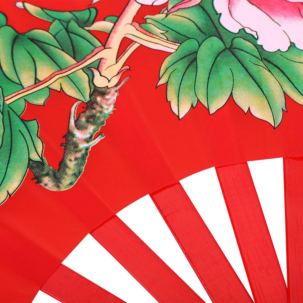 Asixx Chinese Style Tai Chi Chinese Fan with Chinese for Martial Tai Kung with Storage 3 Colors Available Fan, Characters, Bamboo, Foldable, Arts,