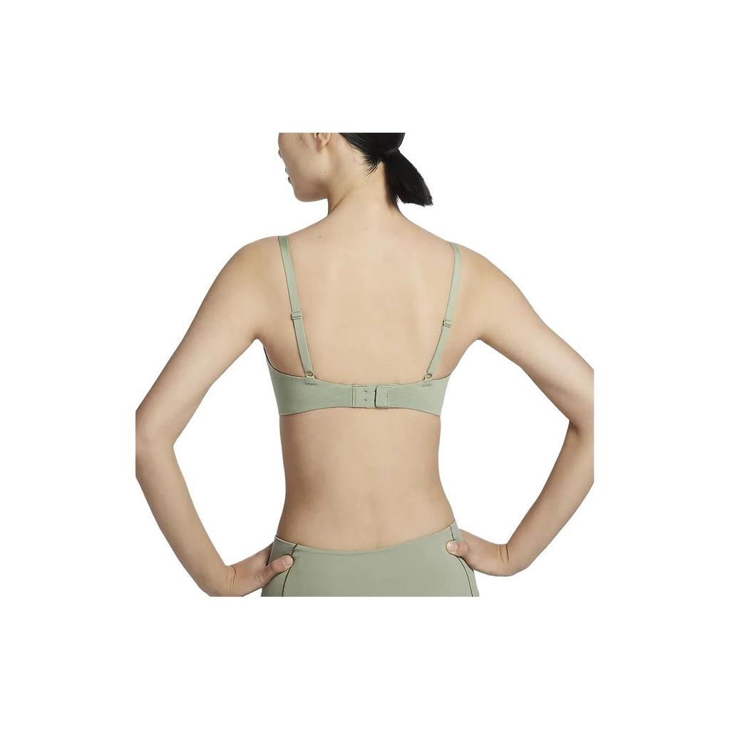 Nike Atmungsaktiver einfarbiger Sport-BH Damenunterwäsche Ölgrün DM0527-386