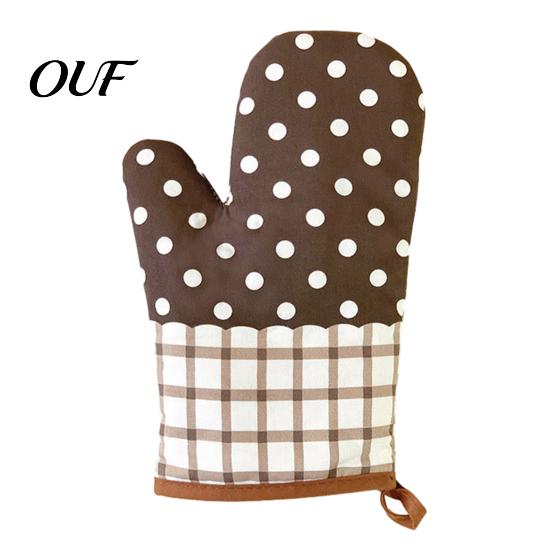 Quilted Cotton Cooking Gloves for Baking Oven Mitts, Heat Resistant Kitchen Women, 100% Anti Scald Pot Holders Microwave Non-Slip Padded & Thermal