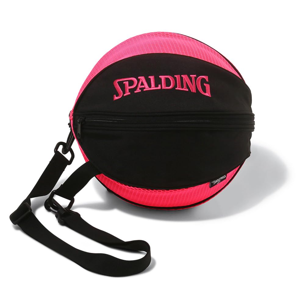 

SPALDING Breeze Ball Black and Basketball Bag, Magenta, 49-007MG,