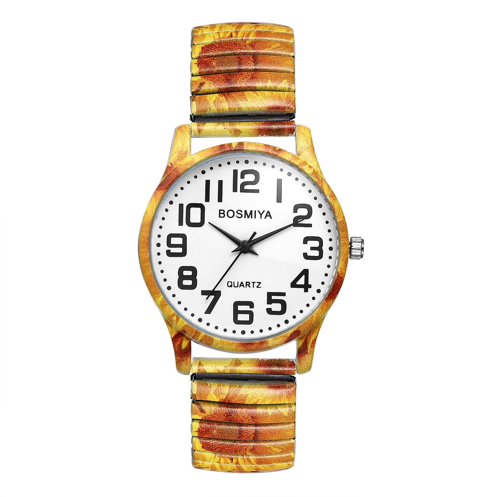 

Van Gogh Sunflower Cute Number Analog Display Waterproof Stainless Steel Strap Adjustable Length Quartz Watch Day Gift for Daughter Women s Watch -