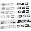 3D ABS Czarny Srebrny Naklejka z Emblematem Bagażnika Samochodowego dla S40 S60 S80 S90 S60L S90L Naklejka z Emblematem Tylnej Klapy Bagażnika Akcesoria Zewnętrzne