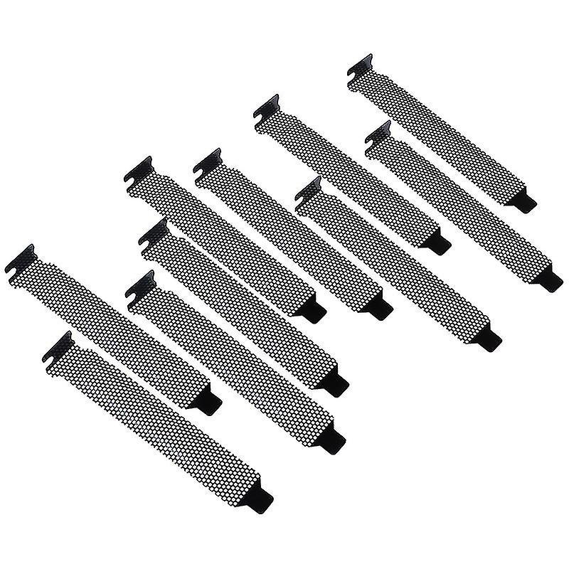 10 Stück Neue Schwarze PCI-Steckplatzabdeckung Staubfilter Blindplatte Hartstahl-hao