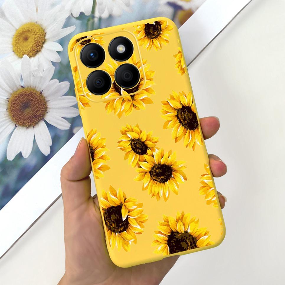Women Fashion Girly Phone Case For Huawei Honor X9b Honor X8b Coque Funda Flower Pattern Soft Silicone Funda HonorX9b 5G Coques